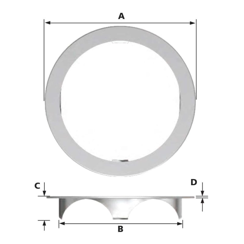 kogelpot + bevestigingsclip heavy duty serie 800 Ø30 type 16 (RVS kogel, verzinkt huis)