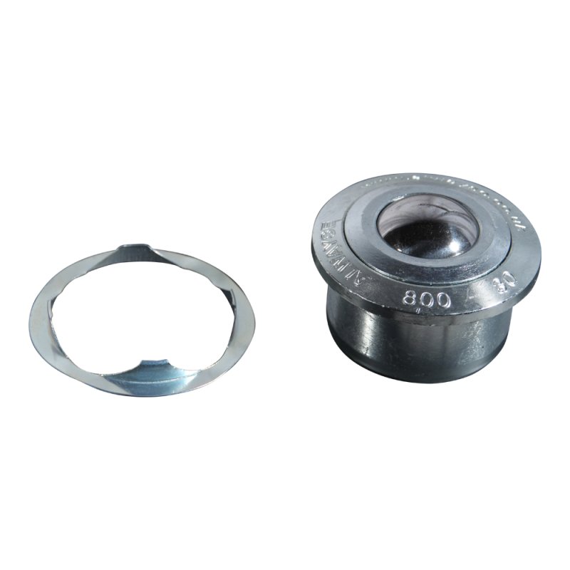 ball fixing unit + fixing clip heavy duty series 800 Ø30 type 13 (steel ball, galvanized housing)
