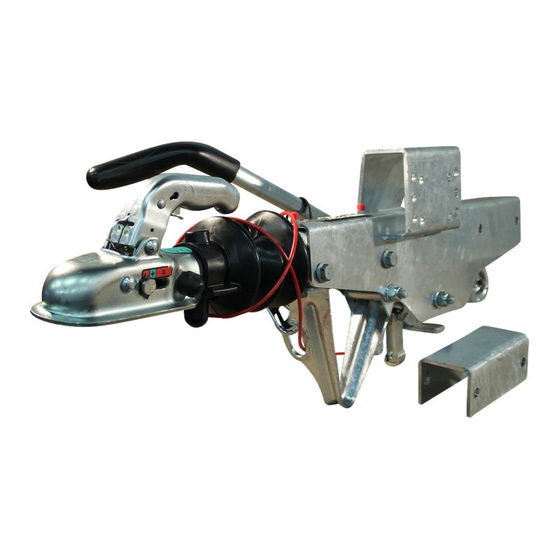 timon à inertie KRV17-C GF ⧄70 + ⧄60 mécanique têtes d'attelage support de roue jockey soudé
