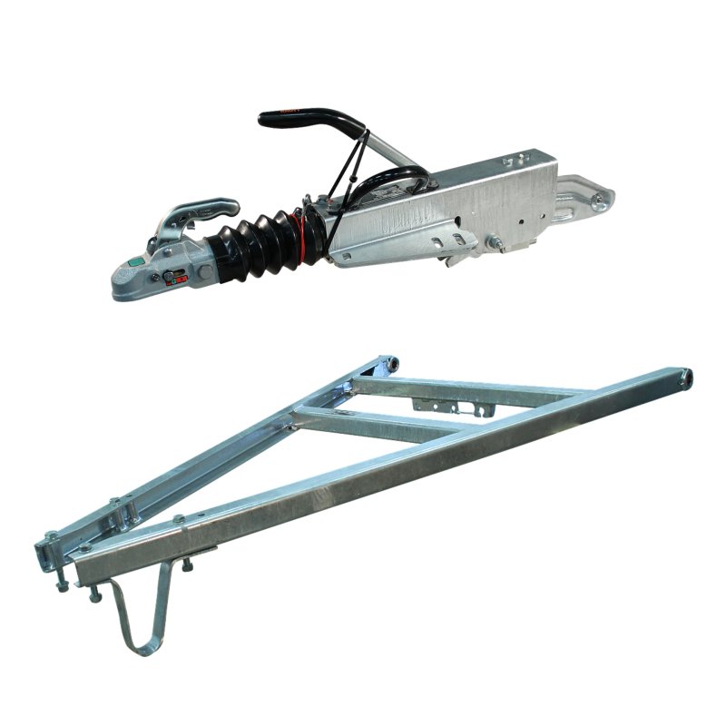 set triangel + oplooprem KFGL35-D tbv schamel aanhangwagens KLZ35-B kogelkoppeling