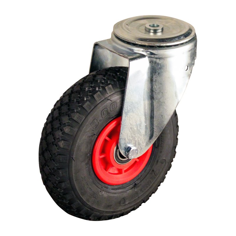 swivel castor 260mm serie 43 ᠆ 91 plate mounting roller bearing