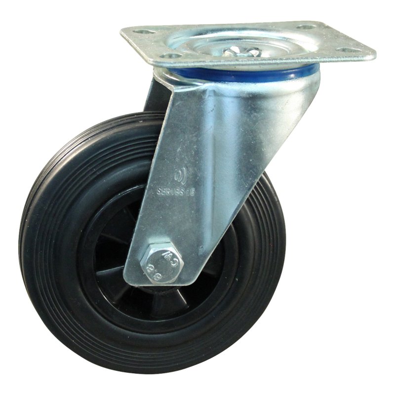 zwenkwiel 125mm serie 01 ᠆ 15 plaatbevestiging glijlager