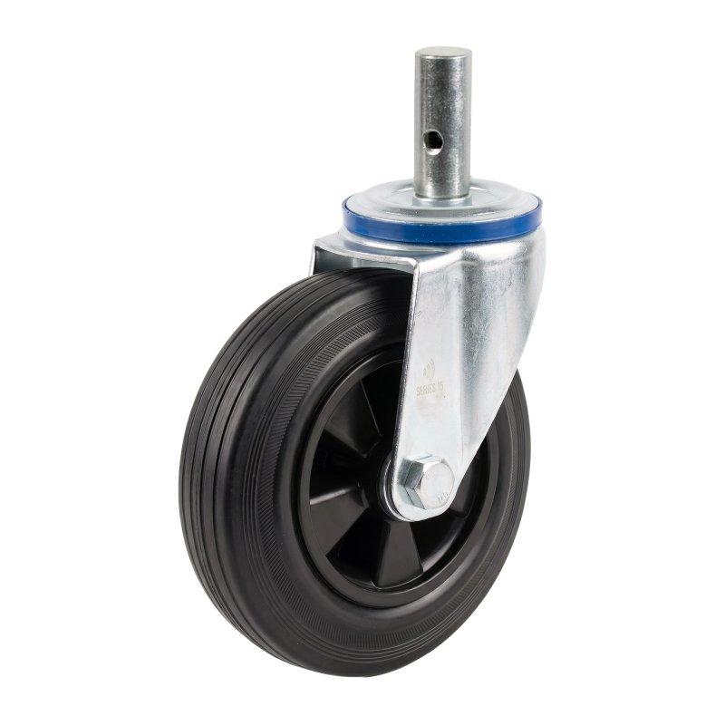 swivel castor 140mm series 01 ᠆ 15 bolt hole roller bearing