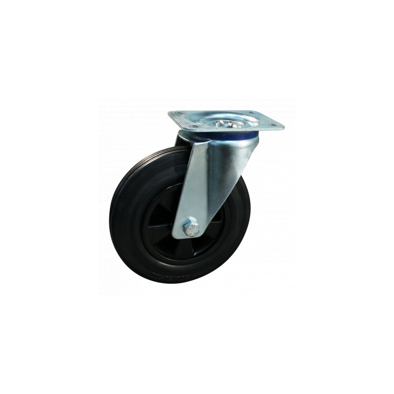 swivel castor 180mm series 01 ᠆ 15 plate mounting plain bore
