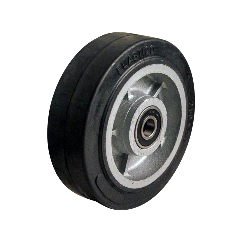 bokwiel, dubbel 250mm serie 04 ᠆ 47 plaatbevestiging RVS rollager kogellager