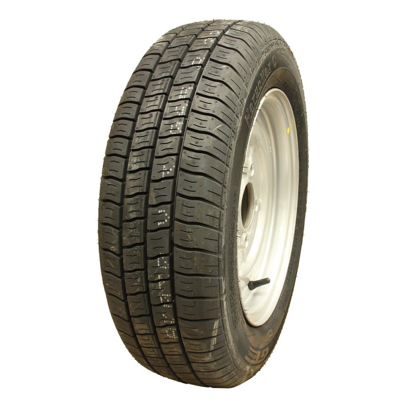 pneu + roue 155/70 R12C 4½Jx12H2 ET20 67/112/5 métal Kargomax ST-6000 M+S gris argent