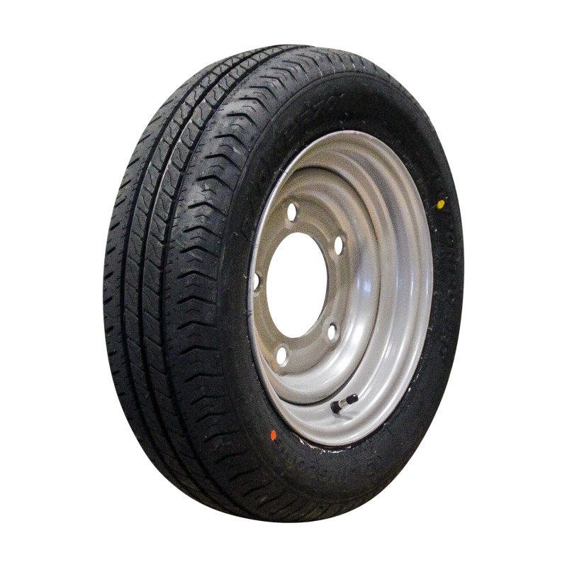 air tire + wheel 155/70 R12C 4½Jx12H2 ET0 115/165.1/5 steel R701 M+S silver grey geschikt voor IforWilliams