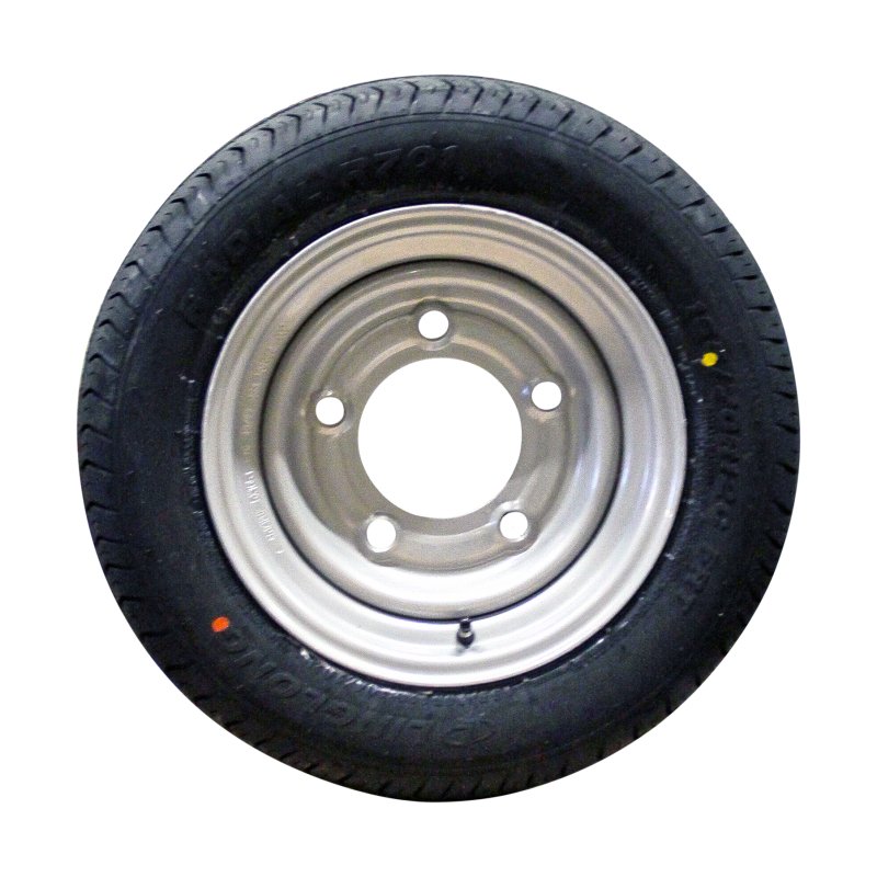 air tire + wheel 155/70 R12C 4½Jx12H2 ET0 115/165.1/5 steel R701 M+S silver grey geschikt voor IforWilliams
