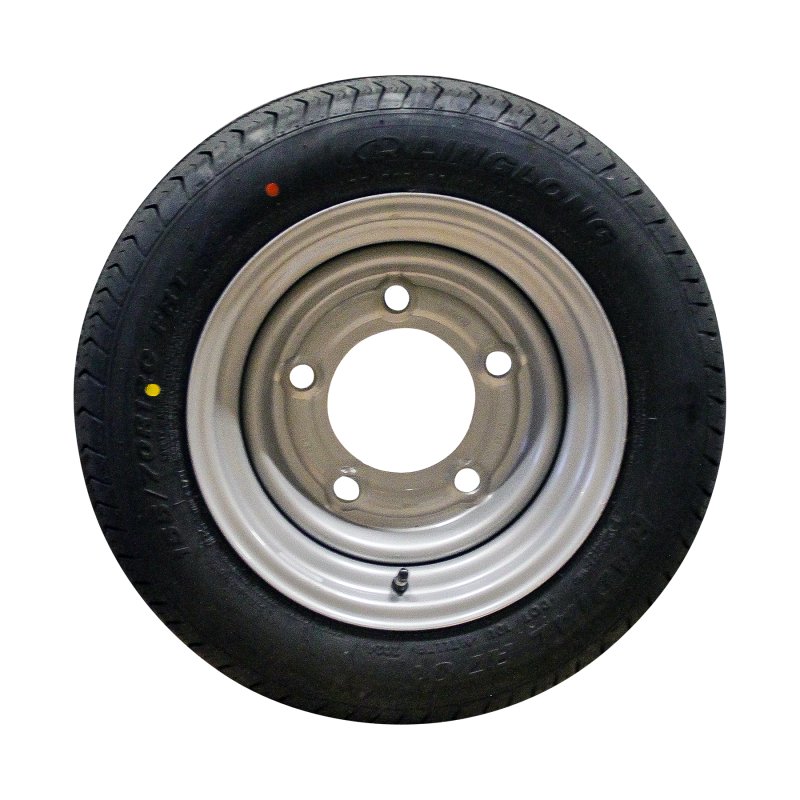 air tire + wheel 155/70 R12C 5½Jx12H2 ET0 115/165.1/5 steel R701 M+S silver grey suitable for Ifor Williams
