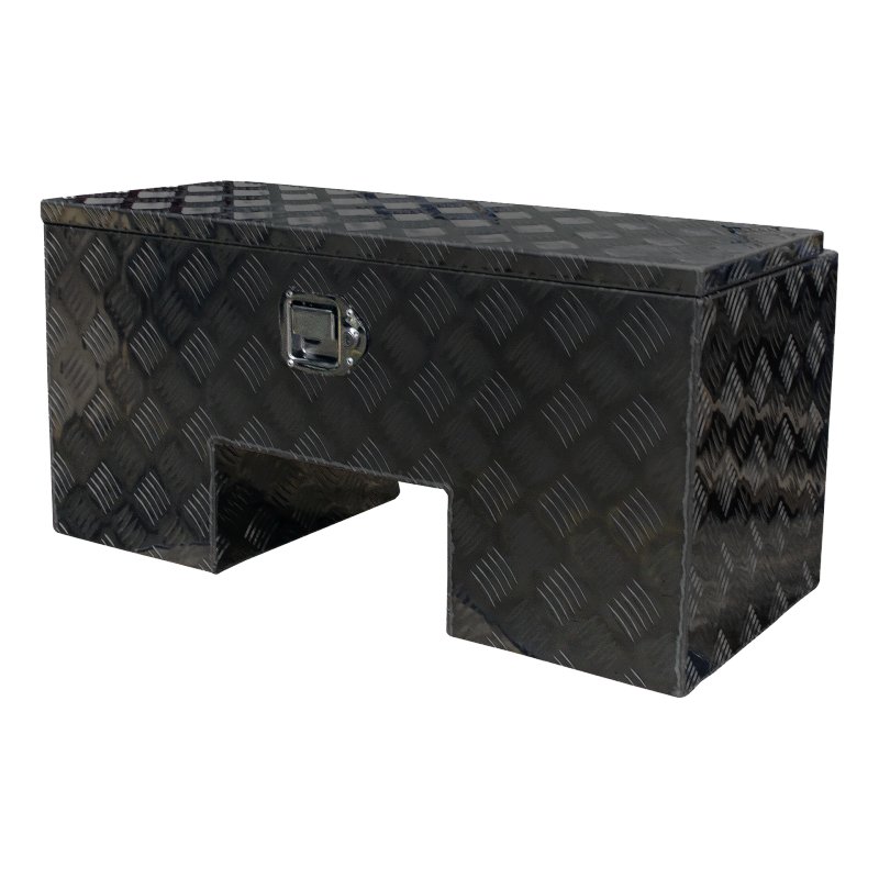 caisse à outils aluminium noir lxbxh 818x361x400mm serrure de coffre