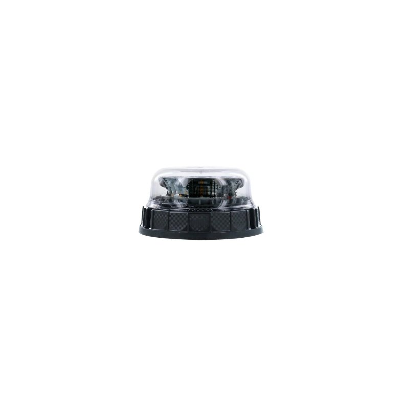 3-bouts bevestiging LED zwaailamp oranje 12/24V open draadeind 8x 2watt LEDs