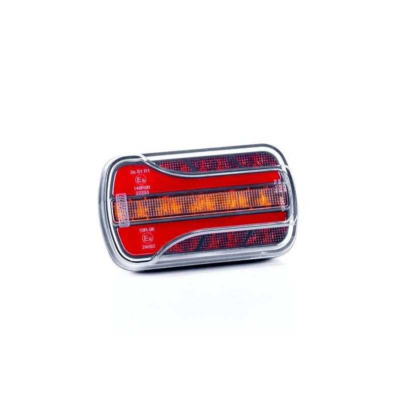 Feu arrière LED compact 3 fonctions 12/24V