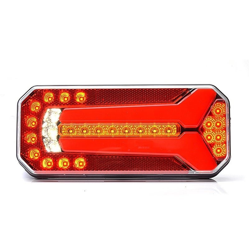 Feu arrière LED universel 24V 200cm cable Montage H+V