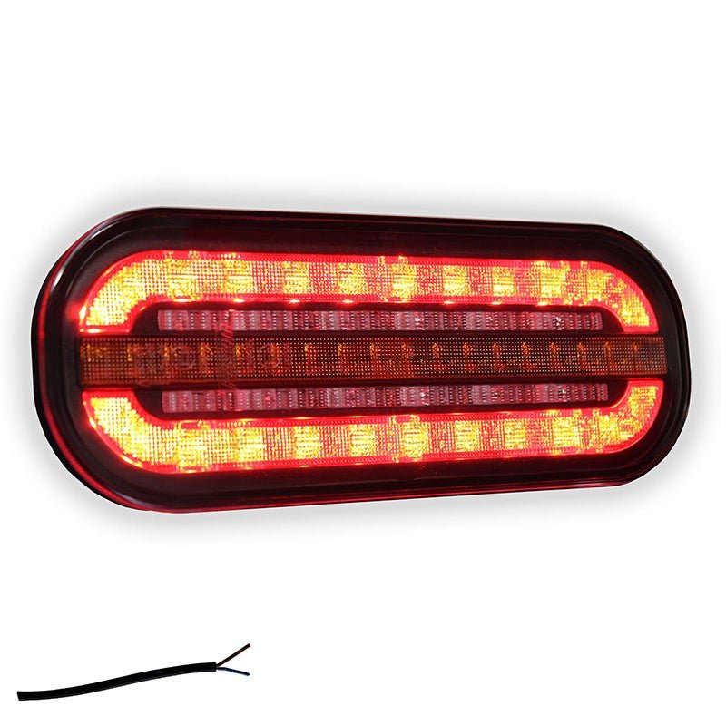 LED compact achterlicht met dynamisch knipperlicht | 12-24V