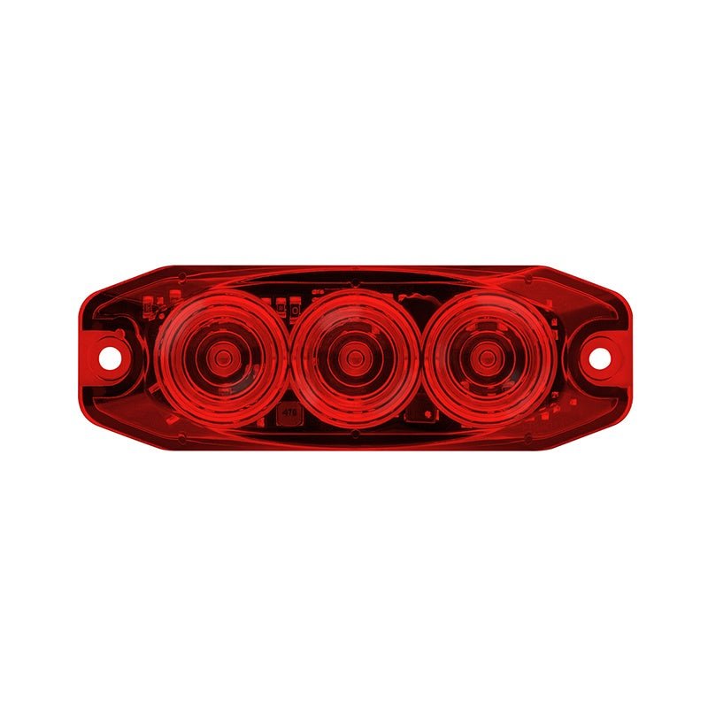 LED compact rear light, brake light | 12-24V | (red lens)
