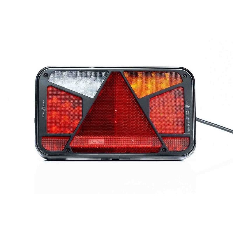 Right | LED rear light with license plate lights | 12-24V | 7-functions | 100cm. cable