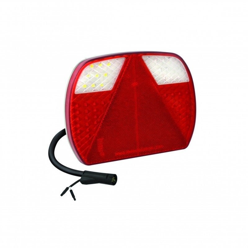 Droite | Feu arrière LED slimline | 12-24V | 180cm. câble | connecteur 6-PIN