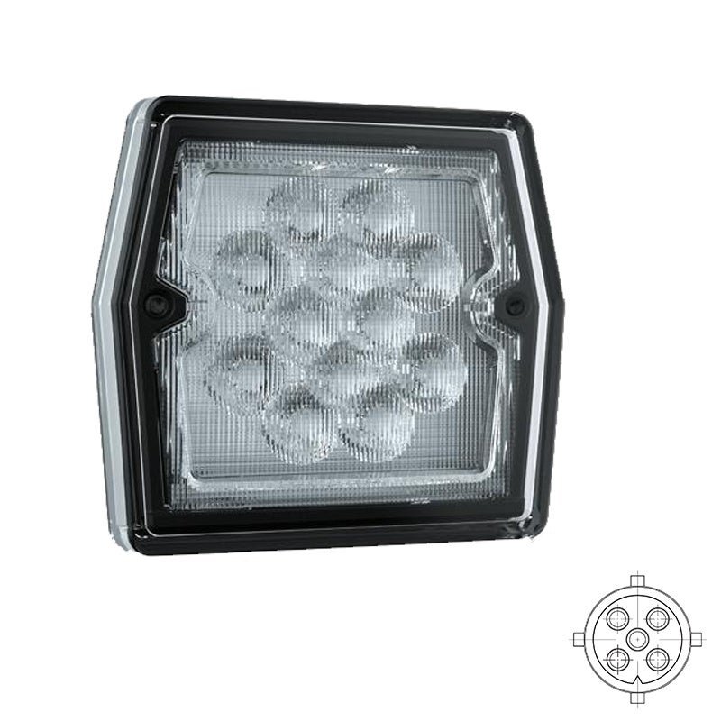 LED feu de recul compact | 12V | 5-PIN baïonnette