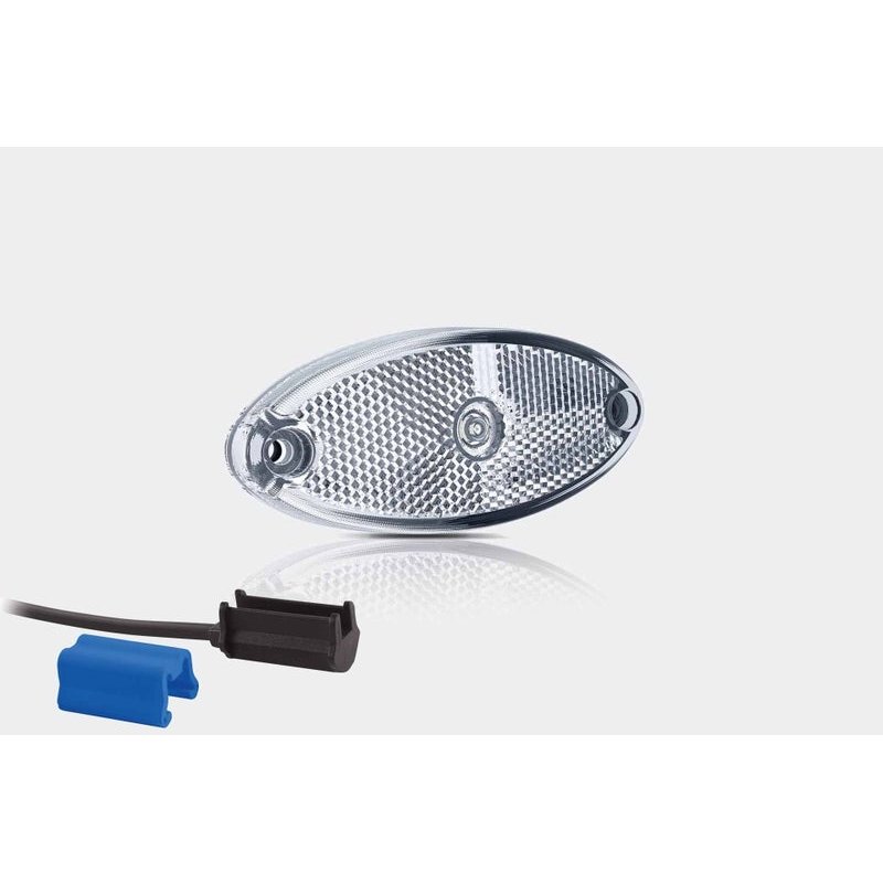 Feu de position LED ovale blanc | 12-24V | 0,75mm². connecteur
