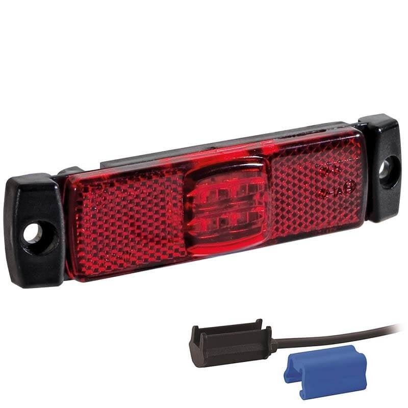 LED marker light red | 12-24V | 0,75mm². connector