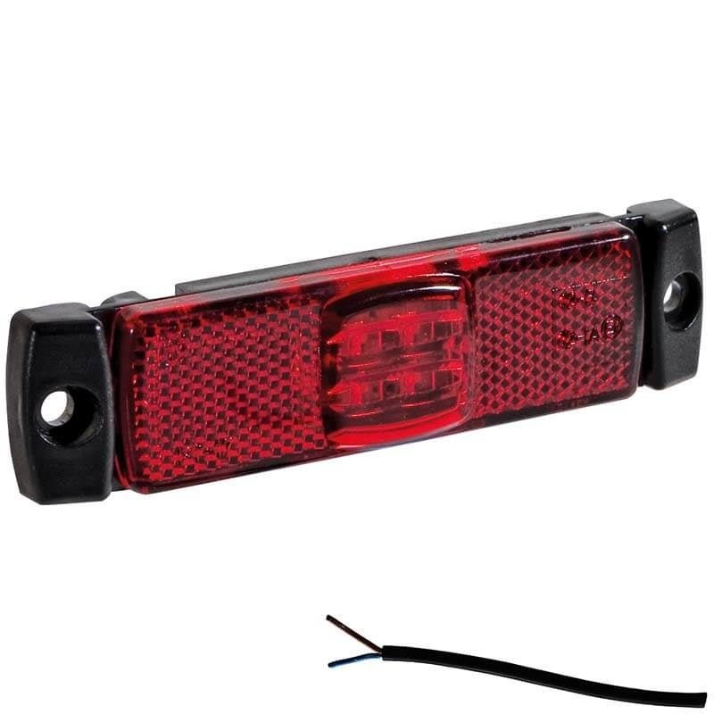 LED Positionsleuchte Rot | 12-24V | 50cm Kabel