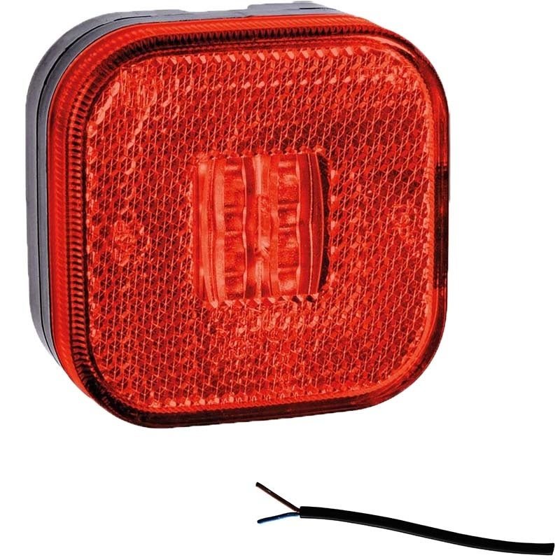 LED Positionsleuchte Rot | 12-24V | 50cm Kabel