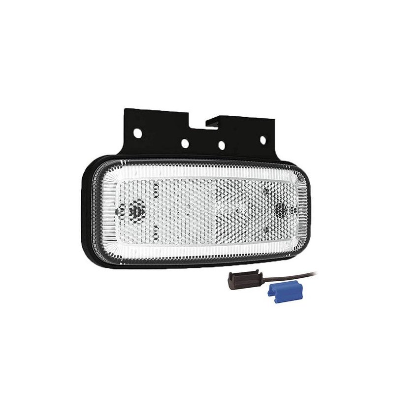Feu de position LED blanc | 12-24V | 0,75mm². connecteur