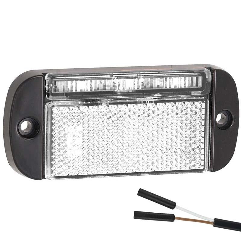 LED marker light white | 12-24V | 2-PIN connector