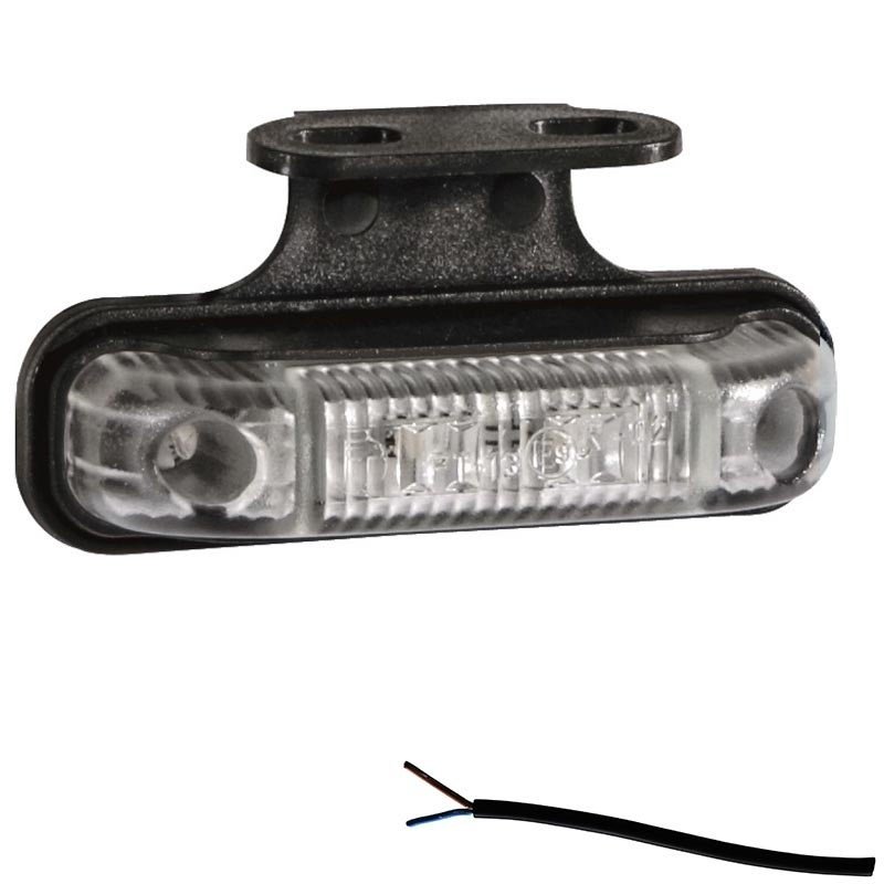 Feu de position LED blanc | 12-24V | 50cm. cable