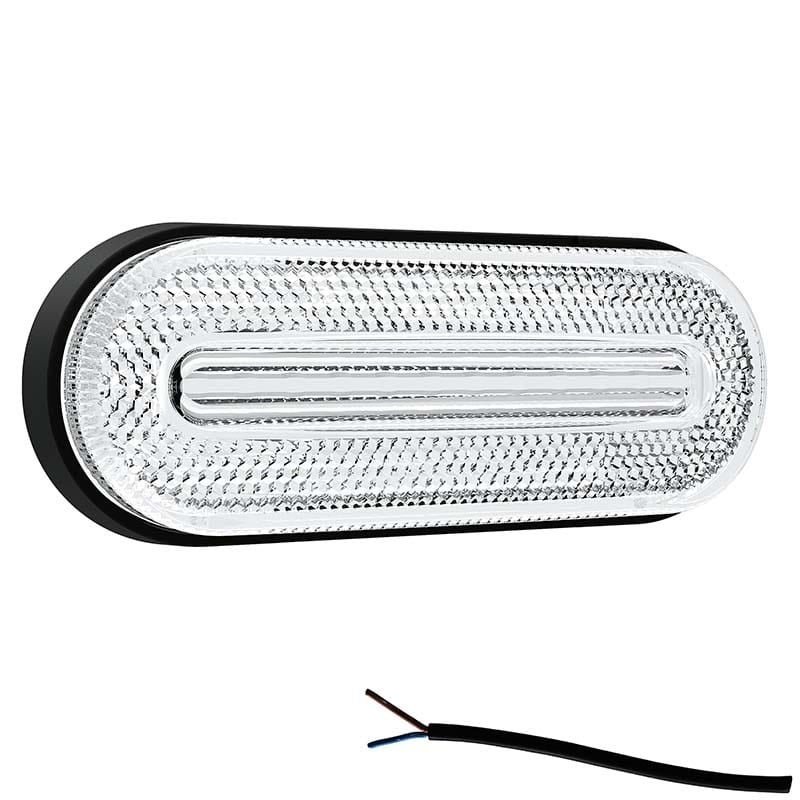 LED marker light white | 12-24V | 50cm. cable