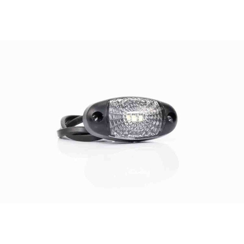 Feu de position LED blanc | 12-24V | 50cm. de cable | 1,5mm. connecteur