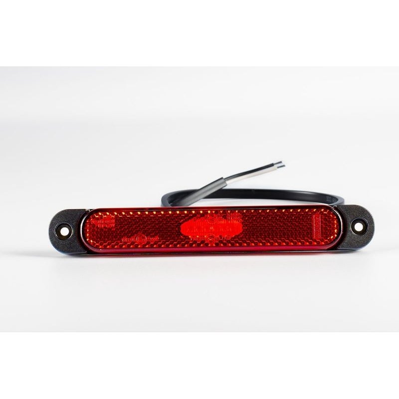 Feu de marquage LED Slimline rouge 12-24V 50cm cable