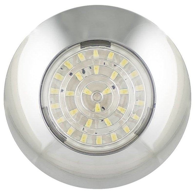 Eclairage intérieur LED | chrome | 12V | lumière blanche froide