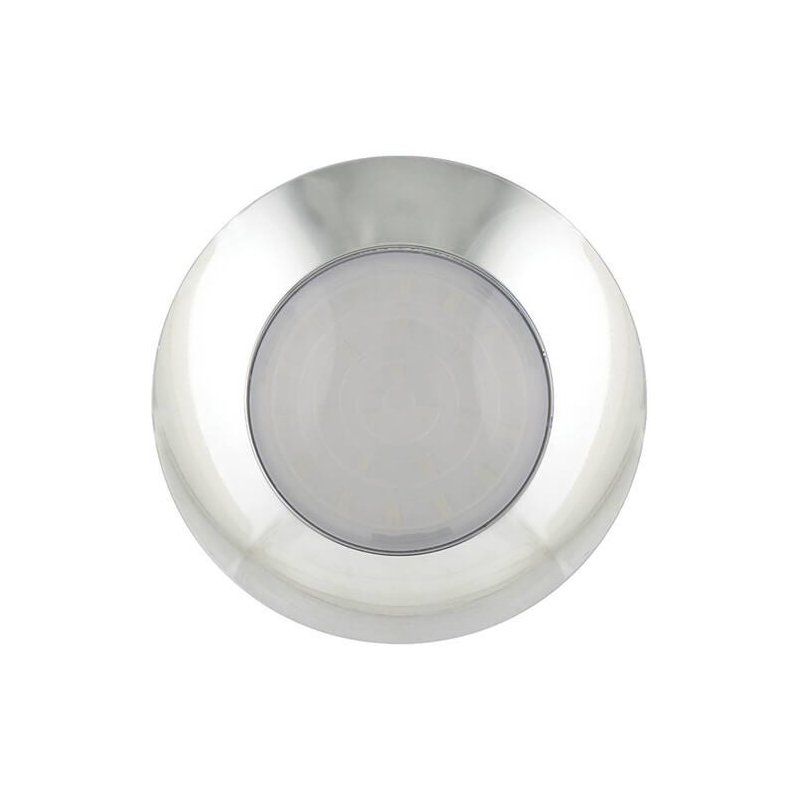 Eclairage intérieur LED | chrome | verre de lait | 12V | lumière blanche froide