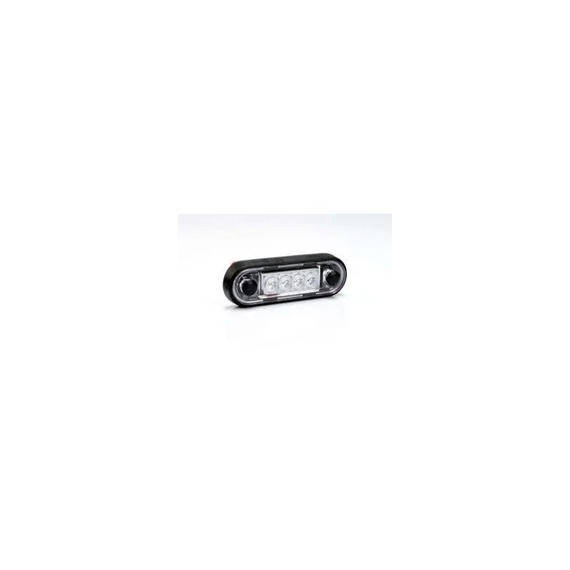 Feu de position LED encastré bleu 12-24V | câble de 0,15m.