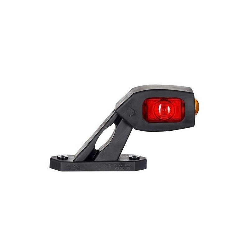 LED Begrenzungsleuchte kompakt rot/weiß 24V 50cm Kabel