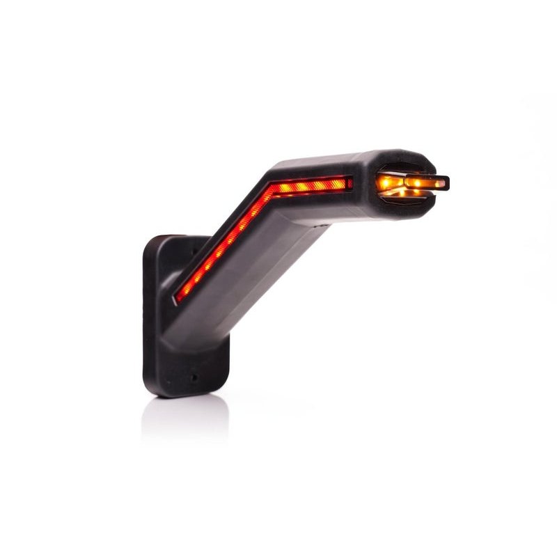 LED Begrenzungsleuchte links inkl. Blinklicht, dunkles Objektiv 12-24V