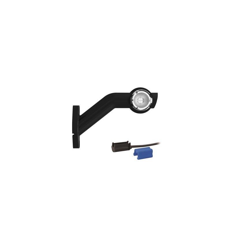 Left | LED side marker light with angled stem | 12-24V | 0.75mm². connector