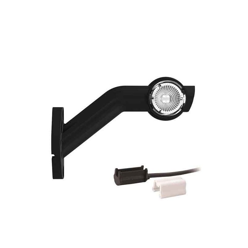 Left | LED side marker light with angled stem | 12-36v | 1.5mm². connector