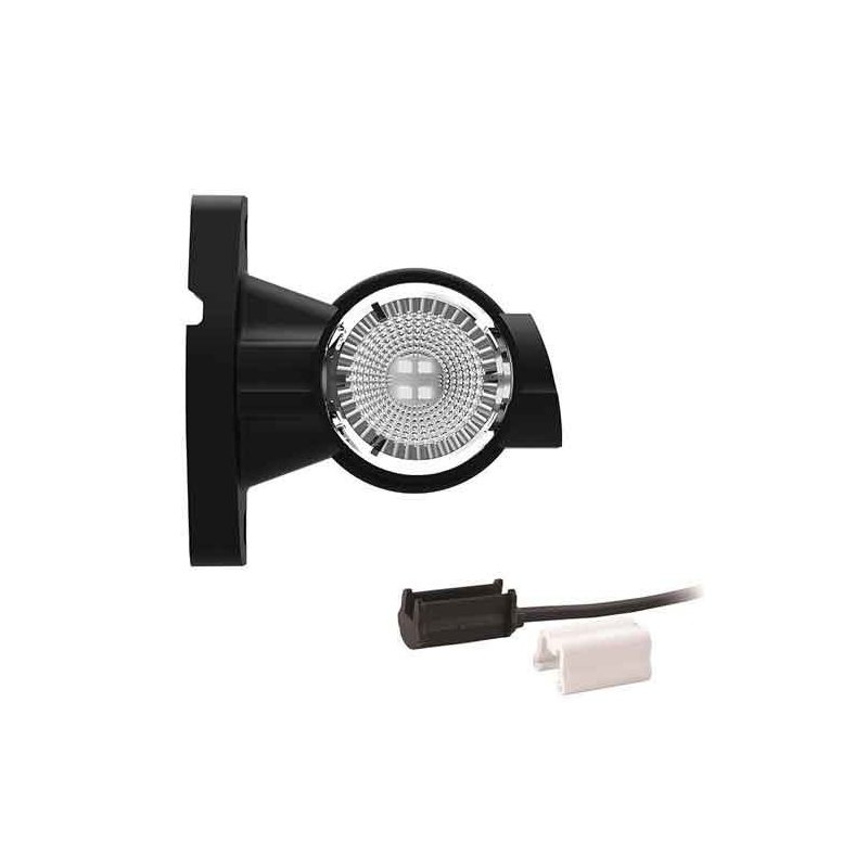 Gauche | feu de gabarit LED | tige courte | 12-24V | 1.5mm². connecteur