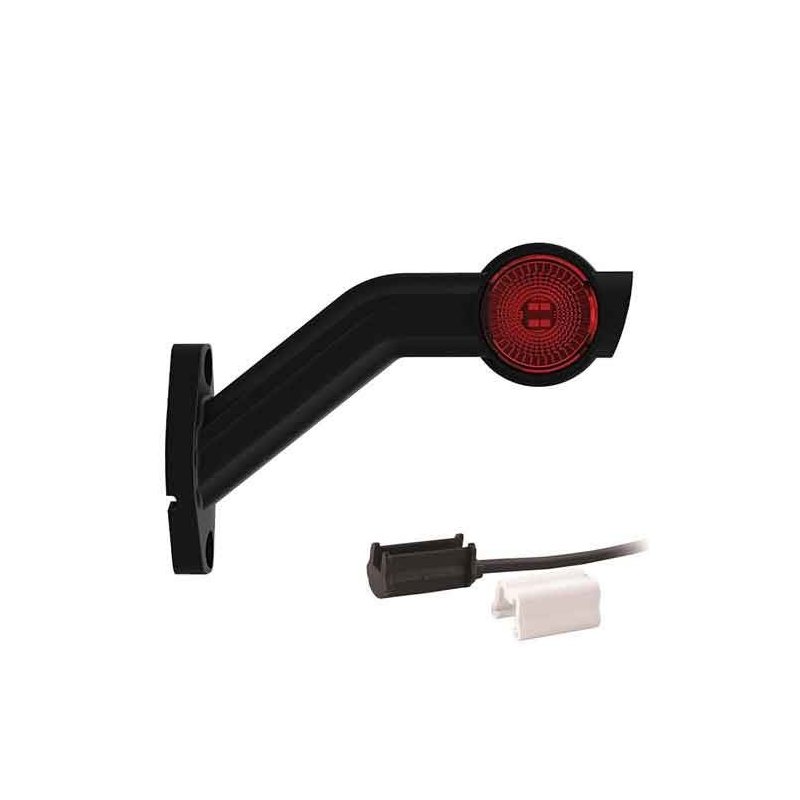 Right | LED side marker light with angled stem | 12-24V | 1.5mm². connector