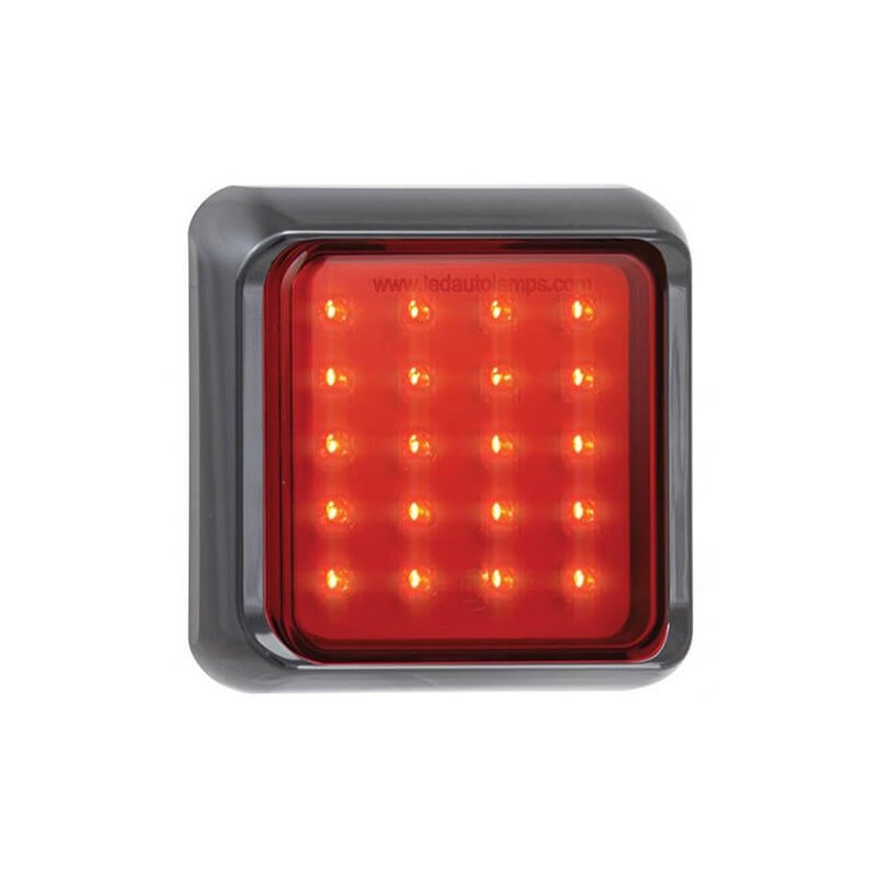 LED Nebelscheinwerfer schwarz Rand | 12-24V | 40cm. Kabel