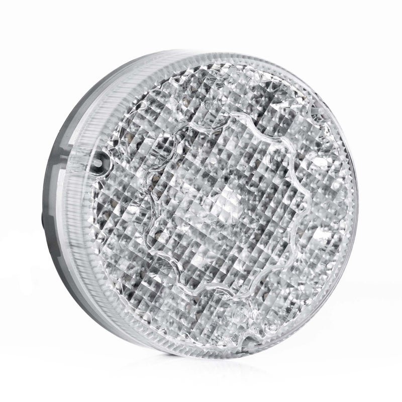 Feu de brouillard LED rond, lentille transparente 24V 50cm cable