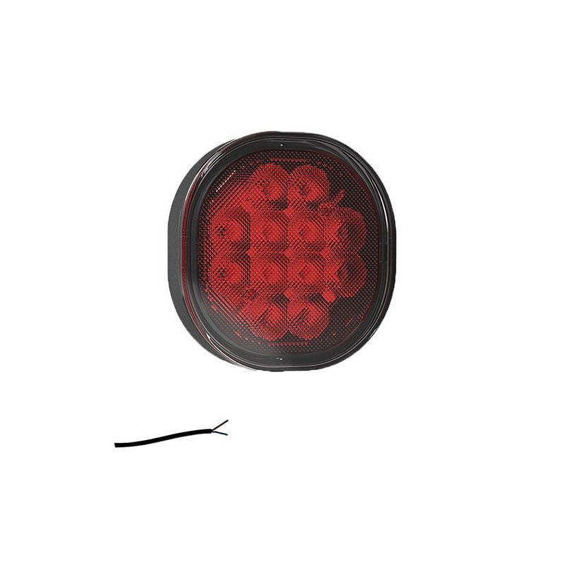 Lampe de brouillard LED | 12-24V | 50cm. de cable (montage plat)