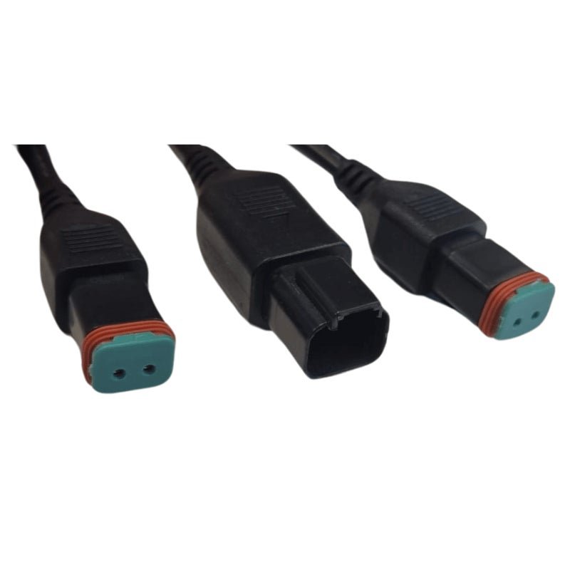 Y-cable 1 x 30cm MALE & 2x 100cm FEM