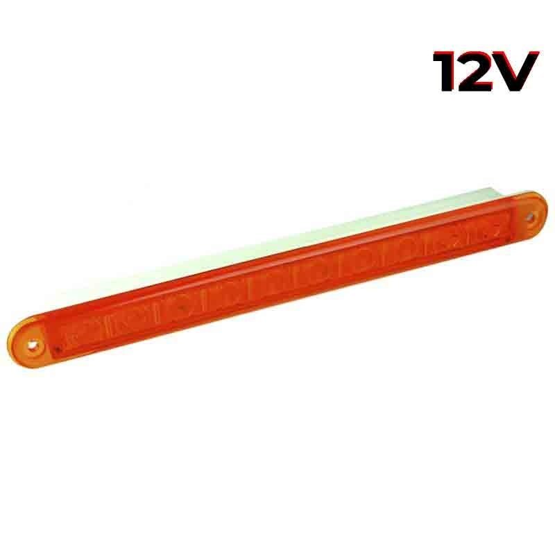 LED Blinklicht slimline amber Objektiv | 12V | 40cm Kabel