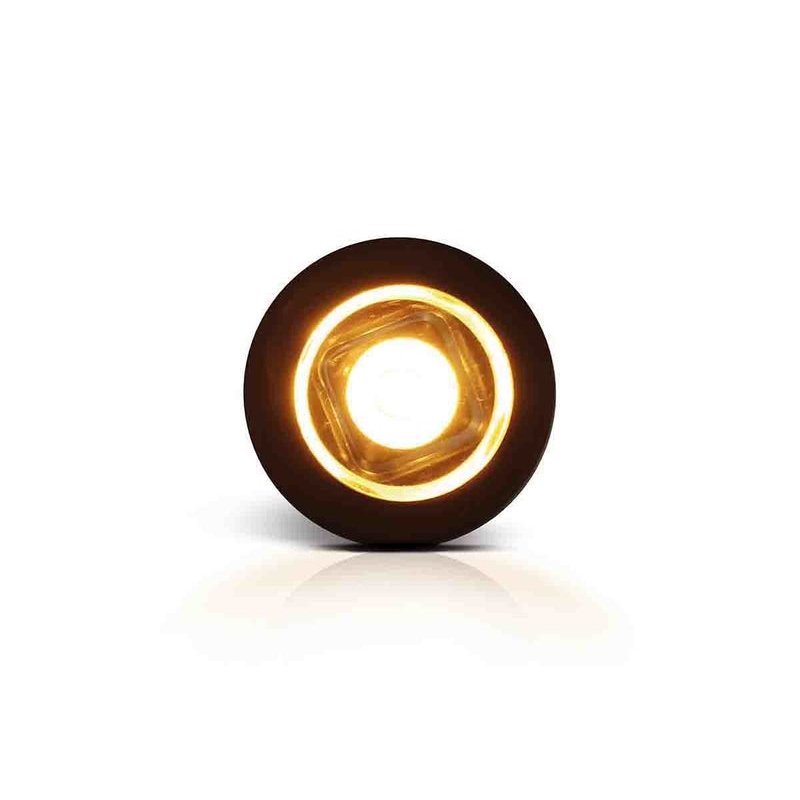 Feu de position LED compact à installer orange | 24V