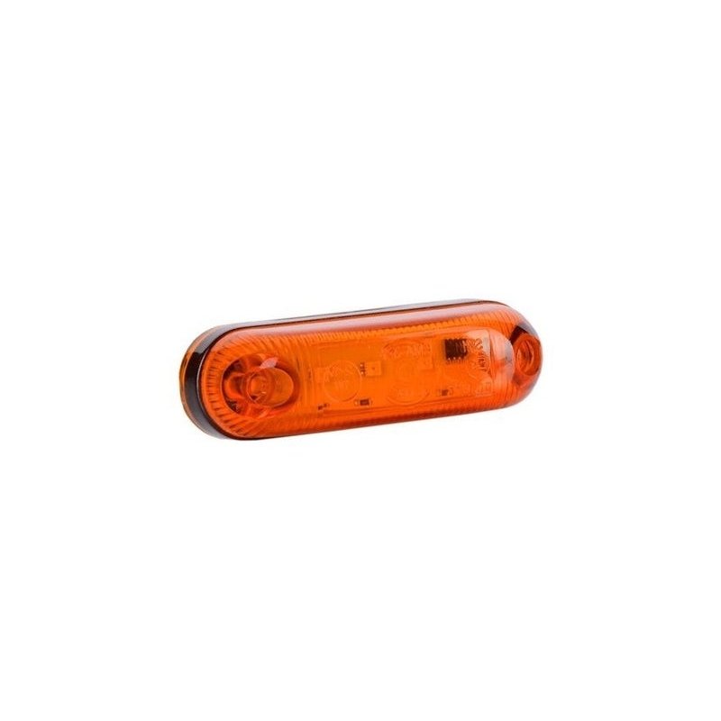 Feu de position LED orange avec support | 24V | 50cm cable