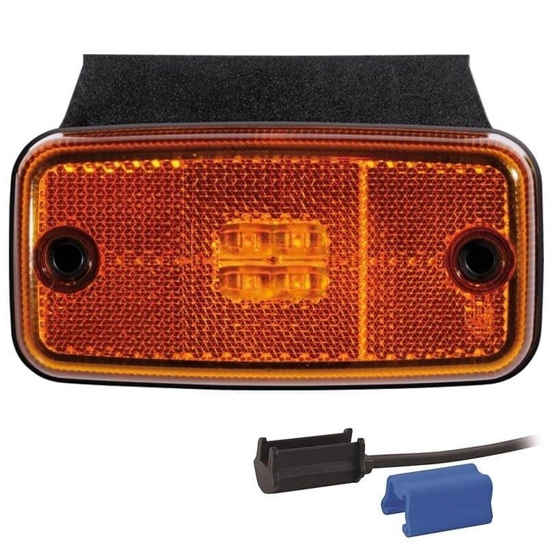 LED Positionsleuchte amber | 12-24V | 0,75mm². Stecker