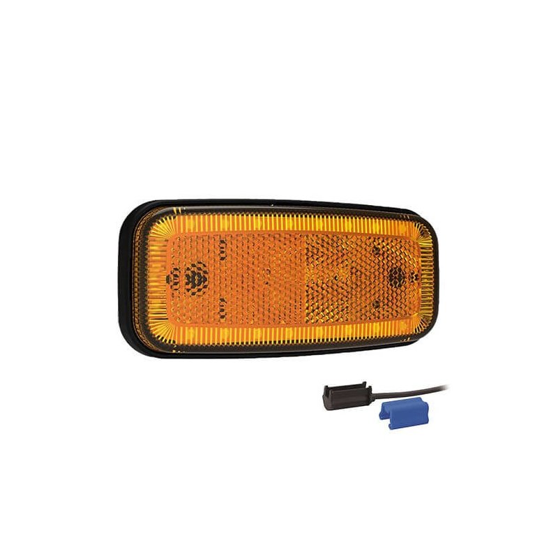 LED markeringslicht amber | 12-24V | 0,75mm². connector